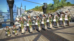 All summoners (race/gender) in their artifact armor.