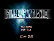 FFIX Title Screen