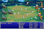 Icestorm used by Winter Wolf in Final Fantasy (GBA).