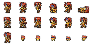 Set of Lion's sprites.