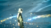 Noctis enters full Armiger against Leviathan in FFXV