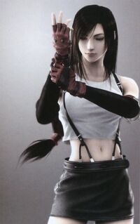 Tifa Lockhart's appearance in Final Fantasy VII.