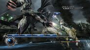 Lightning on Odin in Gestalt Mode in Final Fantasy XIII-2.