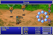 Krile casting Blue Magic in Final Fantasy V (GBA).