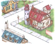 Kalm FFVII Early Art.jpg (400 КБ) Ранний концепт-арт.