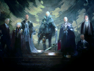 Regis and the Lucian council members.