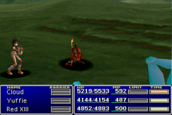 Red XIII using Manipulate in Final Fantasy VII.