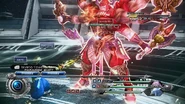 Gilgamesh uses Vendetta while Noel provokes him.