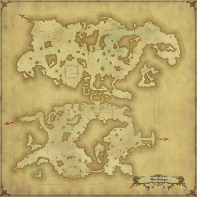 Peaks map from FFXIV