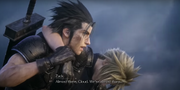 Zack brings Cloud to Midgar from FFVII Remake