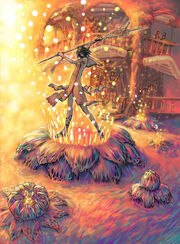 Concept art of Yuna's sending.