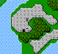 Mount Duergar on the World Map (NES).