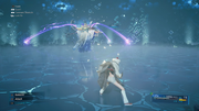 Ramuh uses Summon Sparks from FFVIIR INTERmission
