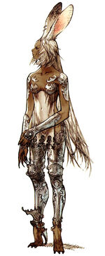 Artwork of a viera from Final Fantasy XII.