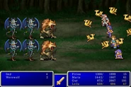 Confuse XVI cast on the Party in Final Fantasy II (iOS).