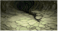 Cavern of Earth battle background in Final Fantasy (GBA).