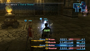 Basch under the Libra status in Final Fantasy XII.