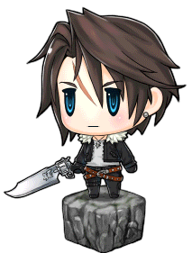 squall leonhart and diabolos (final fantasy and 1 more) drawn by givuchoko