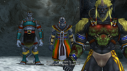 Biran and the other Ronso at the entrance to Mt. Gagazet.