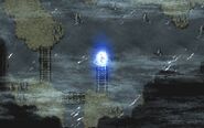 Teleport on the field in Final Fantasy III (Pixel Remaster).