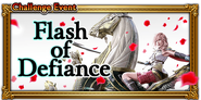 Global event banner for "Flash of Defiance".