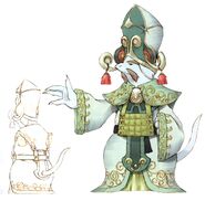 Concept artwork of the King of Burmecia and other citizens.