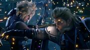 Cloud and Roche clash from FFVII Remake