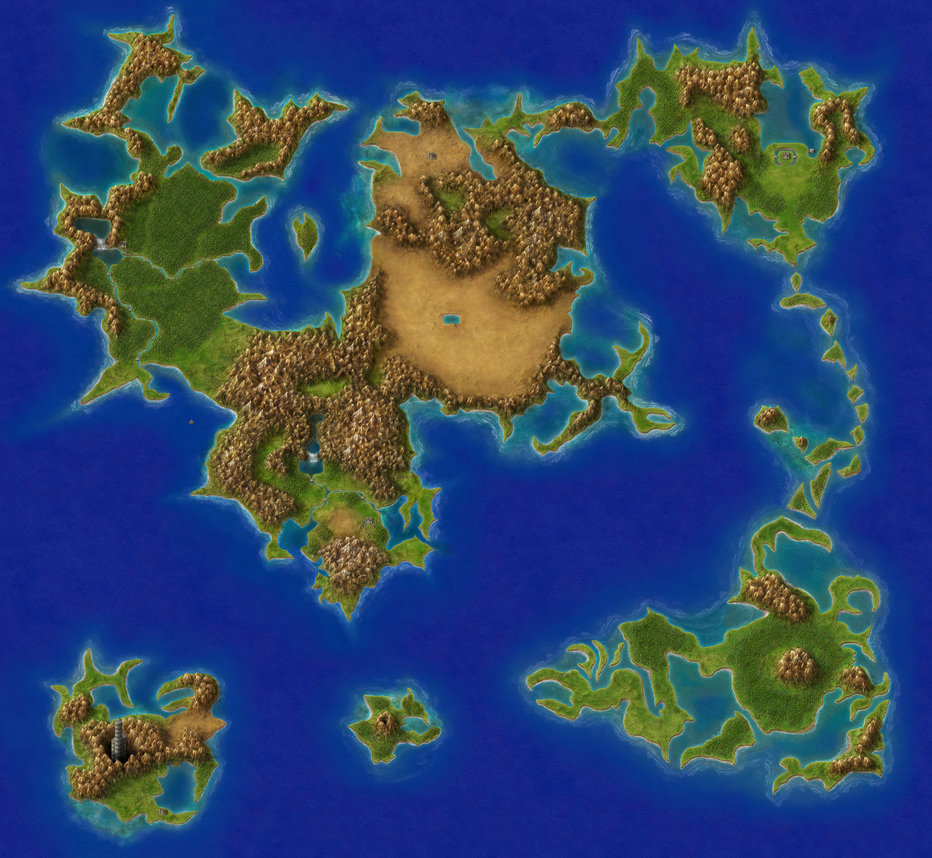 A political map of Final Fantasy IV : r/FinalFantasy