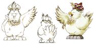 Fat Chocobo concept art.