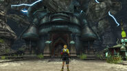 Outside Djose Temple in Final Fantasy X.