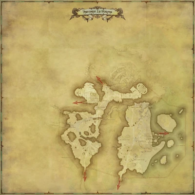 Eastern La Noscea map from FFXIV