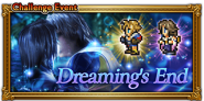 Global event banner for "Dreaming's End".