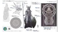 Halone sculptures from FFXIV