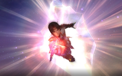 Iroha saving the adventurer
