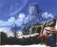 Early concept art of the island.