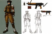 Concept art of AVALANCHE members in Crisis Core -Final Fantasy VII-.