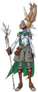 A viera as a Summoner in Final Fantasy Tactics Advance.