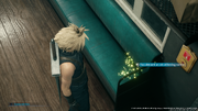 Healing materia on a train from FFVII Remake