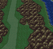 The Returner Hideout on the world map (SNES).