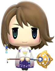 Yuna in World of Final Fantasy.