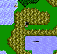 Gulgan Gulch on the World Map (NES).