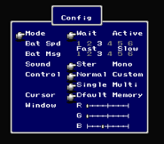FFIV Config PS.png (5 KB) Config in the PSX version.