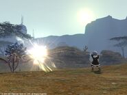 Thaumaturge auto attack in Final Fantasy XIV (version 1.0).