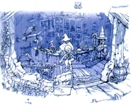 Black Mage Village FFIX Art 6.jpg (132 KB) Artwork of the weapon shop.