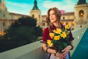 Briana White Aerith cosplay