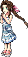 Artwork for Aerith's costume.