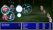 Holy1 cast on the enemy party in Final Fantasy II (PSP).