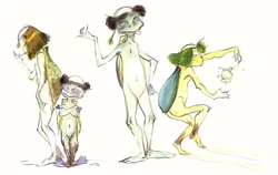 Concept artwork by Yoshitaka Amano.