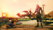 Caius wielding Chaos's Revenge in Final Fantasy XIII-2.