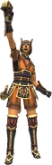 Mithra MNK (FFXI).png (85 KB) A Mithra Monk in Artifact Armor.